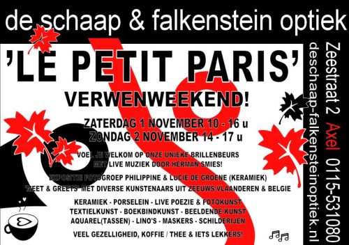 Flyer 'Le Petit Paris' Verwenweekend! 01 & 02 november 2025 ‘Le Petit Paris’ Verwenweekend!