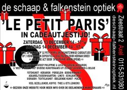 FLYER- ‘Le Petit Paris’ in Cadeautjestijd! - zaterdag 13 december 14-17+u & zondag 14 december 14-17u